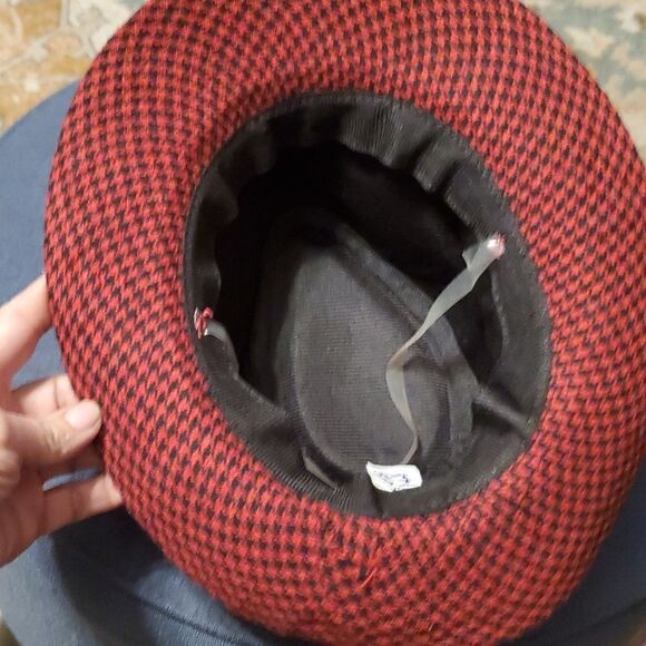 Fall/Winter Hounds Tooth Trilby Fedora Hat - Picture 6 of 7